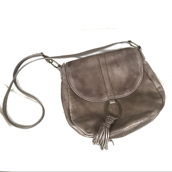 Lucky Brand Handbags - Lucky brand leather Crossbody tassel purse